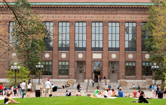 picture of the front of Hatcher Graduate Library